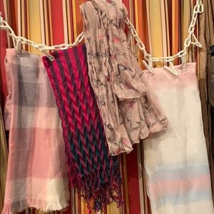 Pretty in Pink Scarf Lot (4)
